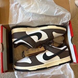 Nike Brown and White Sneakers Timeless Design